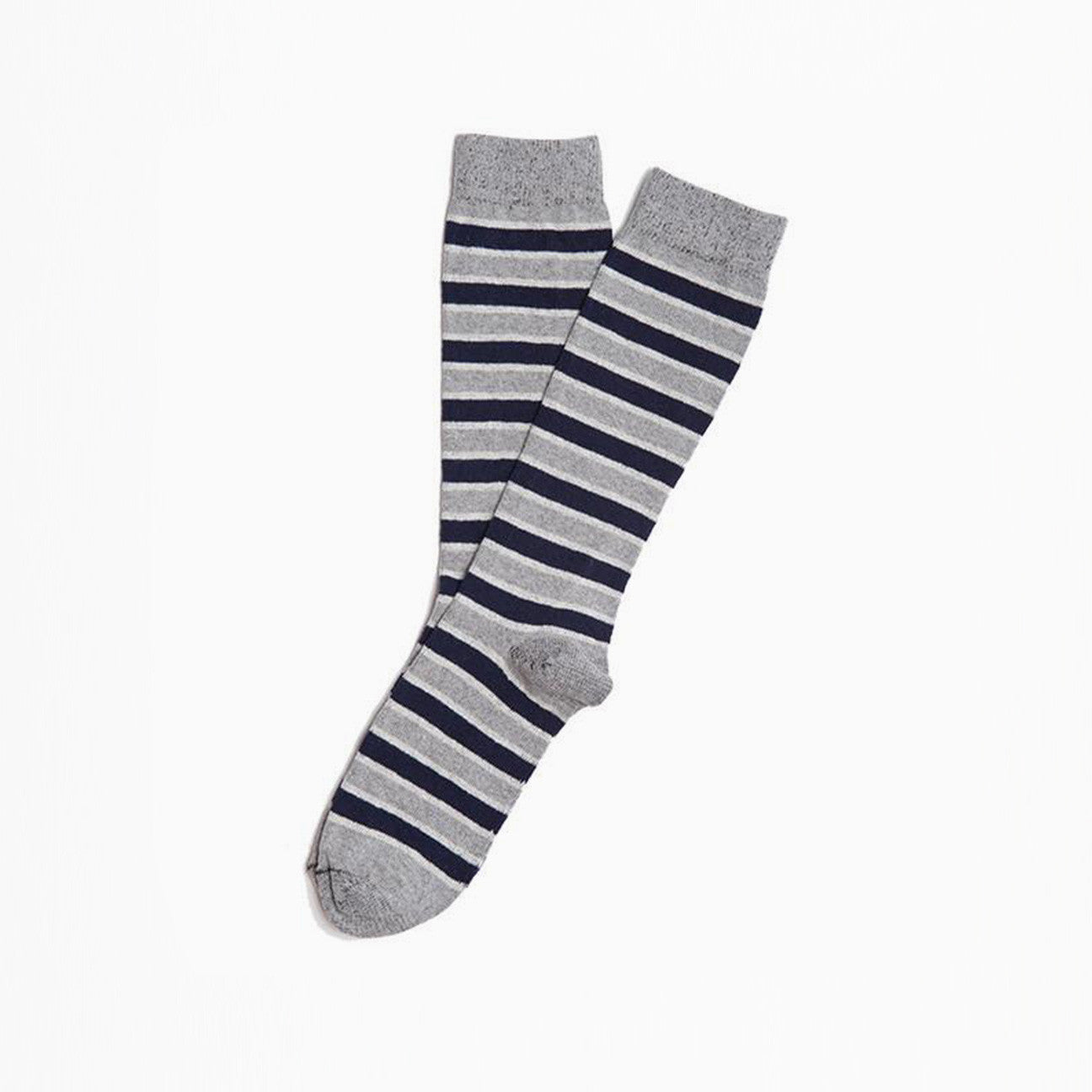 Triple Stripe Navy Sock